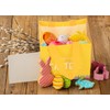 Linelglobal Easter Hunt Bag Happy Easter Non-Woven Bag Reusable Tote