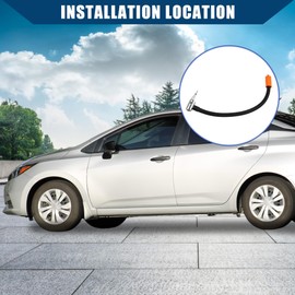 Hihaha Tire Inflator Extension Hose with Metal Lock Chuck Adapter/Outer Air Pump Tube Tire Valve Connection Pipe for Car Truck Bike MTB/Durable Nylon Zinc Alloy 30cm / 1Pcs Black