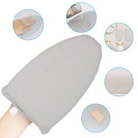 Becoolpet Garment Steamer Accessories, Garment Steamer Ironing Gloves,Anti Steam Gloves Waterproof Durable Heat Resistant Protective Ironing Glove for Garment Steamer (Silvery Grey))