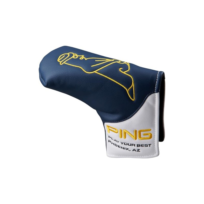 PING Men's Golf Putter Cover Putter Cover Navy x White