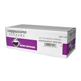 Cappuccino Supreme Peppermint Mocha Instant Cappuccino Mix 6 x 2 lbs