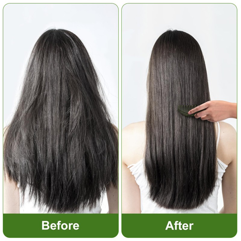 Lurrose Jade Hair Combs Scraping Comb Jade Massage Comb Head