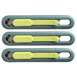 Nova Safety Knife, Utility Knife, Compact Cut, Box Cutter, Ambidextrous Design, Replaceable and Durable Blade, Ideal for Heavy Duty Cut, Warehouse, Home, for Cutting Boxes, Cartons, Parcels. (3 Pack)