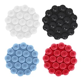 JNNJ 4 Stück Silikon-Handyhalterung Auto-Saugnapf, Vielseitig Selbstklebende Saugnapf-Handyhülle, rutschfeste Silikon Saugnapf Handyhalterung, Für Selfies Und Videos