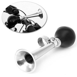 XINYUICEAN Bike Bell, Bocina de Aire Retro para Bicicleta, Bocina para Bicicleta, Metal Classic Air Horns Bike Bugle Trompeta bocina de Aire de Metal para Vehículos Bicicletas Carrito de Golf(Negro)