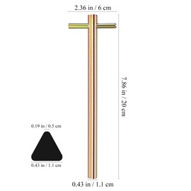 Hemobllo Triangular Elevator Door Key: 7.8Length Universal Lift Key for Giant Elevators for Elevator Access and Security