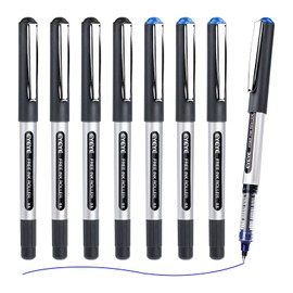 EYEYE Rollerball Pens 0.5mm, 4 Black 4 Blue Extra Fine Point Pen Quick Dry, Liquid Ink Pens Fine Point Smooth Writing Pen for Journaling, Note Taking, Office, School Supplies
