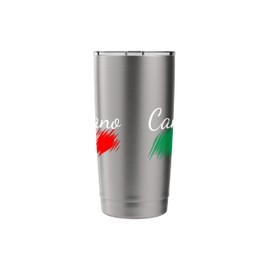 Cambiano Italy Flag Italia Souvenir Gift Matching Italian Stainless Steel Insulated Tumbler