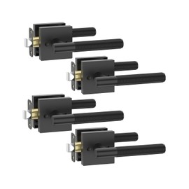 Asidrama 4 Pack Matte Black Passage Interior Door Handles