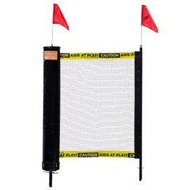 Franklin Sports Retractable Driveway Barrier– Visual Safety Barrier – Adjustable up to 20 feet– Easy Setup
