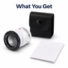 30X Pocket Magnifier with LED Light – Adjustable Focus Loupe