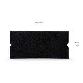 FOSHIO 20PCS Black Standard Pre-Cut Self-Adhesive Squeegee Fabric Felt Replacement for 4Inch Squeegee Car Vinyl Application Tools Tint Tool Scraper Auto Vinyl Wrap Tools