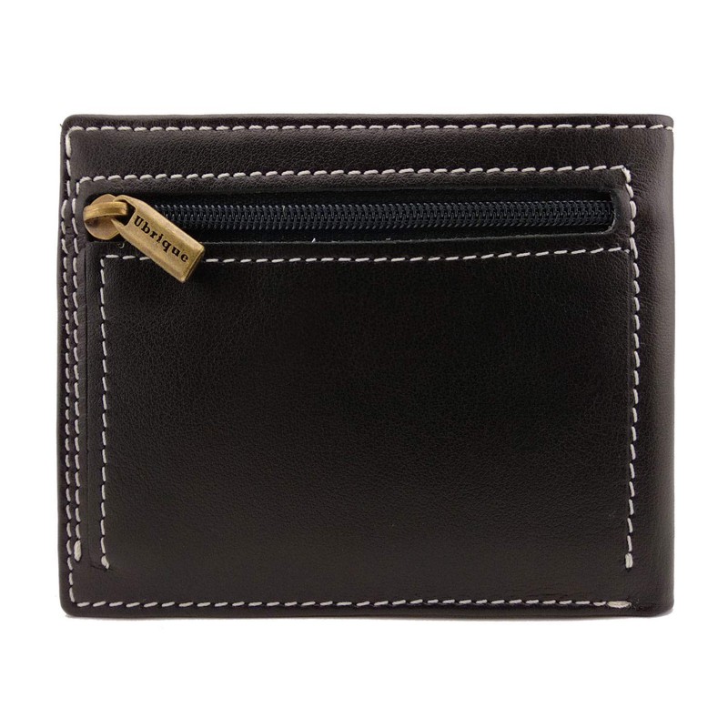 Piel Cabrera National Police Honor Badge Wallet Black Black, black,