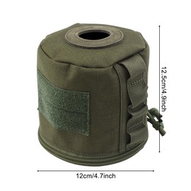 Tactical Toilet Paper Holder, Waterproof Toilet Roll Paper Bag Toilet Paper Storage Pouch with Side Webbing for Camping Hiking Picnics
