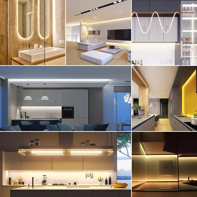 BTF-LIGHTING FCOB COB LED Strip CCT IP65 Flexible High Density