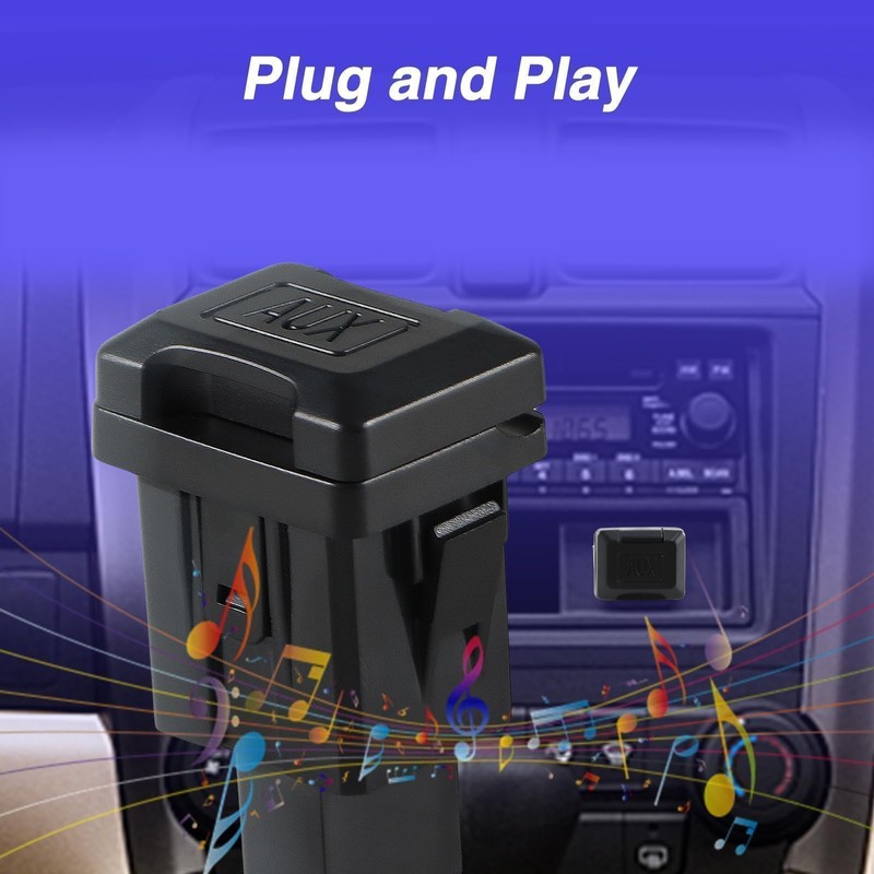 EVRBUL Aux Port Audio Input Jack Auxiliary Input Adapter Compatible