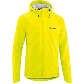 Gonso Sura Men’s Light Rain Jacket, Cycling Jacket with Hood, Waterproof and Breathable with Heat-Insulating Mesh Lining