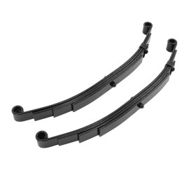 LABLT 2 Set 3500 lbs Trailer Axle Trailer Leaf Spring 4 Leaf Double Eye 1750 lbs Cap