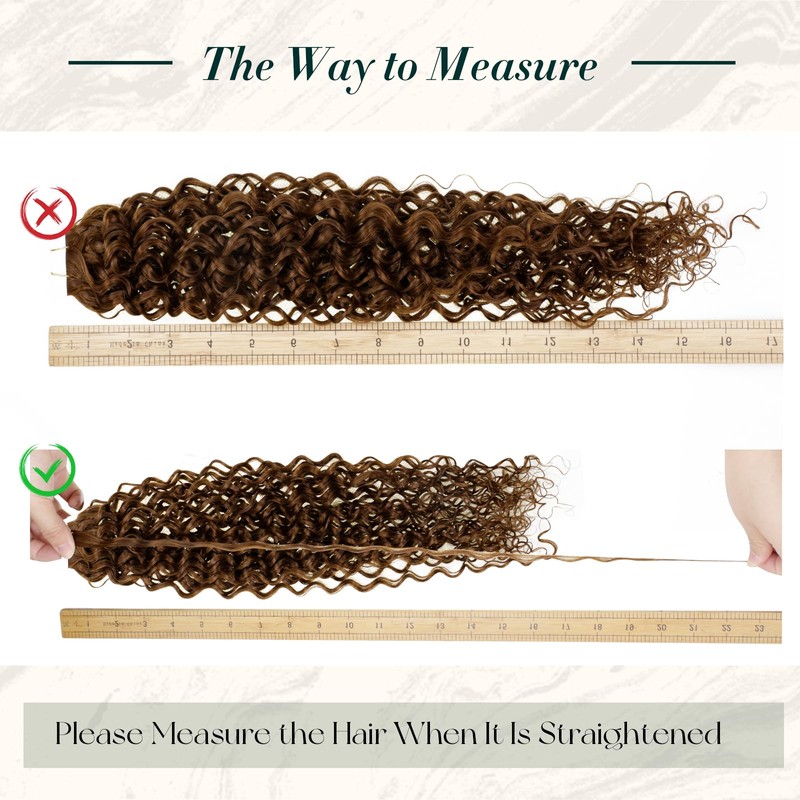 RUNATURE Curly Tape Extensions Real Hair Brown Real Hair 20