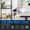 MingBright LED Clip-on Desk Lamp, 360° Adjustable Clamp Desk Light
