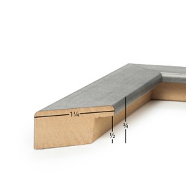 Frame USA 16x20 Picture Frame, Silver, Corporate Series, Wall Hanging Frame with High Clarity Plexiglass