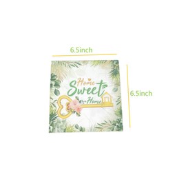 40 Pcs Home Sweet Home Paper Napkins Housewarming Party Decorations New House/Welcome Back/Family Home Theme Party Supplies Cocktail Beverage towel Disposable Napkins 2 Ply(6.5 In)