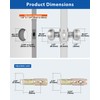 Lanwandeng 10 Pack Interior Door Knobs for Bedroom or Bathroom