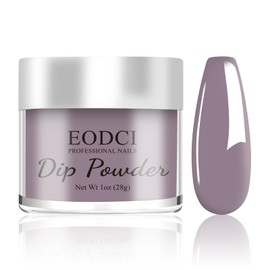 1 Oz/28g EODCI Nail Dip Powder - Brown Nude Powder Dip Nail Polish French Powder Pro Collection System Nail Art Starter Manicure Salon, Odor-Free&Long-Lasting, No Needed Nail Lamp Curing