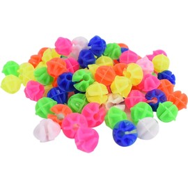 Assorted Colors Bike Bicycle Wheel Spokes Plastic Clip Bead/Spoke Derections (100pcs Round Bead)