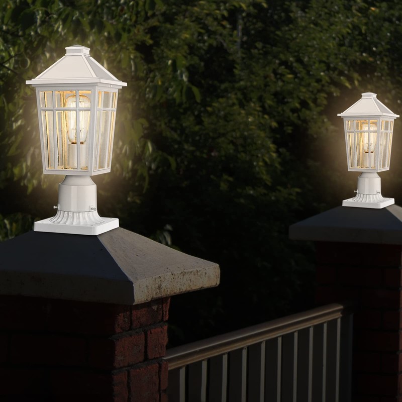 Darkaway Outdoor Post Lights Lamp Post Light Fixture, Waterproof Aluminum