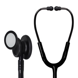 MaiWieel Dual Head Stethoscope for Medical Professionals,Double-Sided Stainless Chestpiece,Flexible Tubing & Soft Sealing Eartips,For Doctor,Nurse,Vet,Medical Student (Titanium Black)