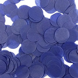 Wrapables® 1" Round Tissue Confetti Party Decorations for Weddings, Birthday Parties, and Showers (Midnight Blue)