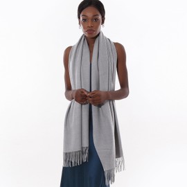 PIOYMEYA Scarf Stole Festive Fur Evening Dress Pashmina Scarves Scarves for Women Winter, lightgrey