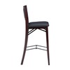 Linon Keira Pad Back Folding Bar Stool