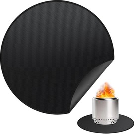 Fire Pit Mat, Camping Fireproof Mat, Round Fireproof Under Grill Mats for Outdoor Grill, Portable Camping Stove Mat for Solo Stove Accessories, Barbecue Mat for Solo Stove Bonfire (XXL)