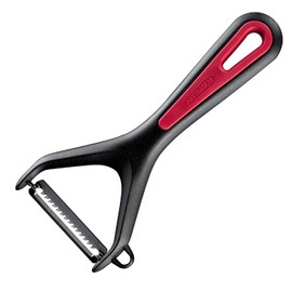 Westmark Gallant Peeler, Plastic/Stainless Steel, Black/Red/Silver