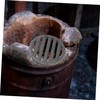 LABRIMP Fire Pit Bottom Grate Round Fireplace Grate for Indoor
