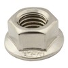 SC-Normteile Pack of 50 flange nuts with locking toothing, M8,