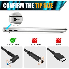 Replacement 135W 19.5V 6.9A HP Laptop Charger AC Adapter Compatible with HP Spectre x360, OMEN Pavilion Gaming 15 17 ec0013dx 15-ec0751ms L15534-001 TPN-DA11 TPN-CA13 Power Supply Cord 4.5 * 3.0mm