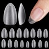 TOMICCA Nail Tips, Sanded Nail Tips, Short, Full Cover, Plain