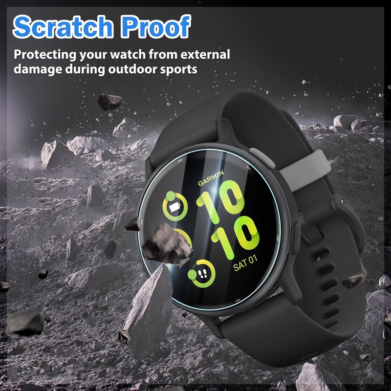 riwoauoo 5 Pack Watch Screen Protector for Garmin Vivoactive 5,