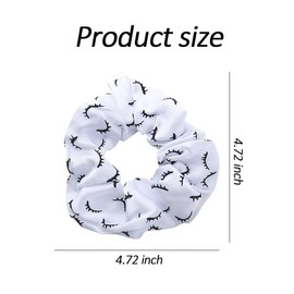 Lash Artist Gifts for Women Eyelashes Artist Gift for Friends Satin Ribbon Hair Ties for Women Lash Artist Birthday Gift for Wife Mom Aunt Esthetician Gifts for Women White Scrunchies for Hair