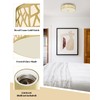 VICNIE 2-Light Flush Mount Ceiling Light, 12 inch Modern Close