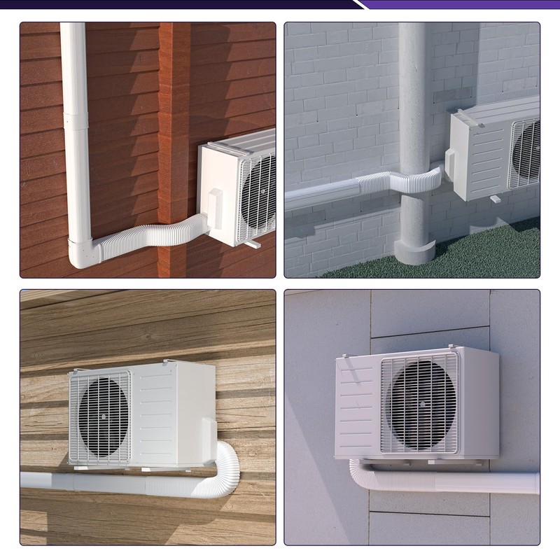 Cestluck 3" Width x 1.6 Ft Flexible Duct, PE Material,