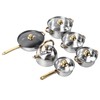 Home Stainless Steel Cookware Sets 12 Piece, Pots and Pans