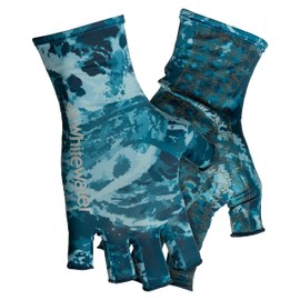 Whitewater Sun Protection Fishing Gloves - UPF30 Protection for Men and Women (Open Water, Medium)