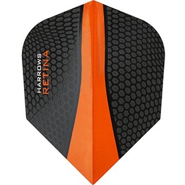Harrows Retina Dart Flights - 100 Micron - Extra Strong - Standard - 5 Sets (15) (Orange)