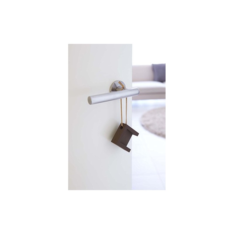 Yamazaki Industries Door Stopper Cube, Brown 7109