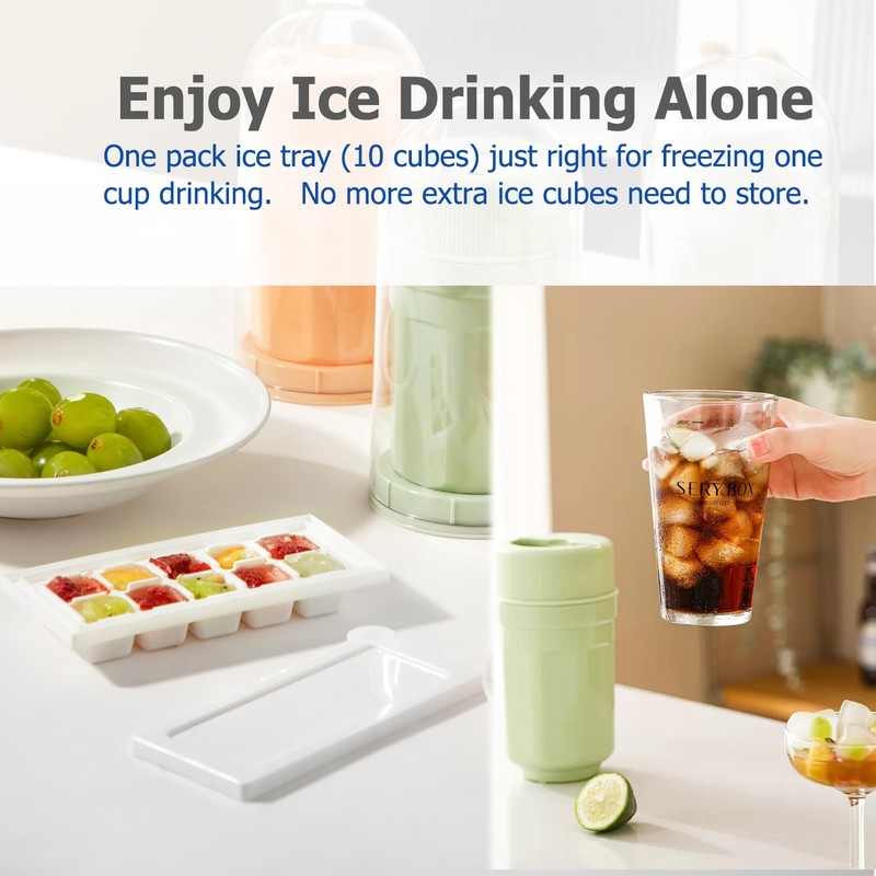Ice Cube Tray, Ice Tray with Happy Twisting Ice Cup,