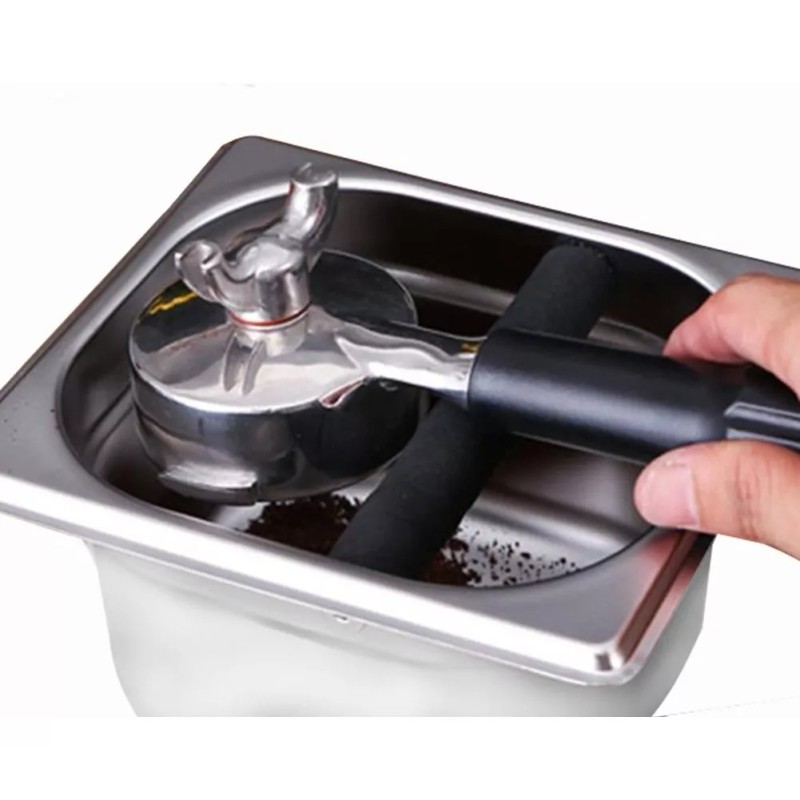 Dilitools Caja De Golpe Acero Inox Para Cafe Bagazo Sexto